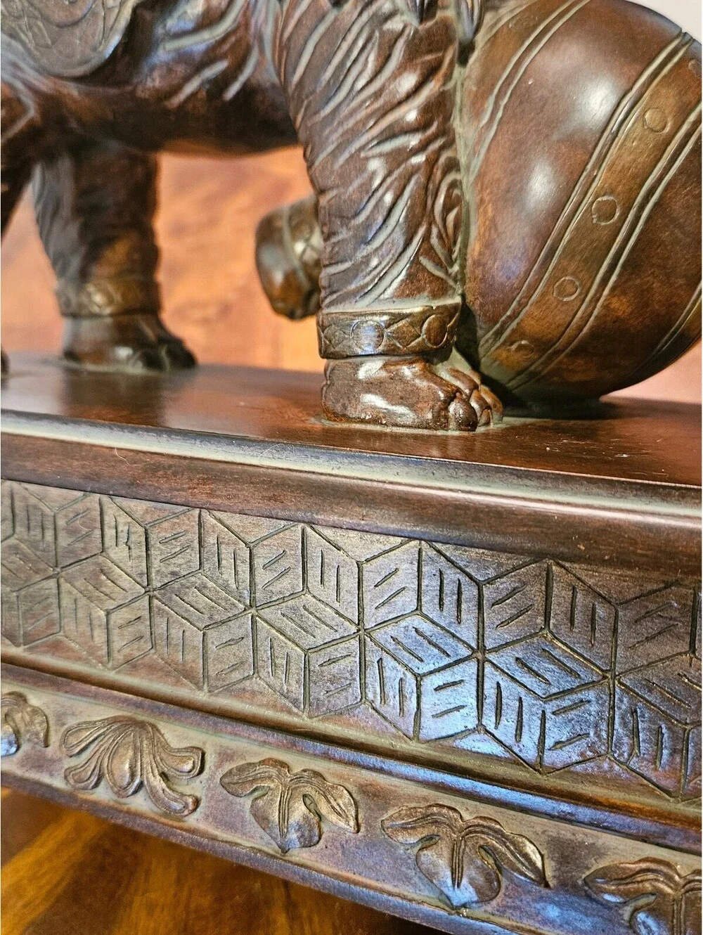 Rare Maitland-Smith Whimsical Elephant & Monkey Figural Table Lamp - 33 In Tall